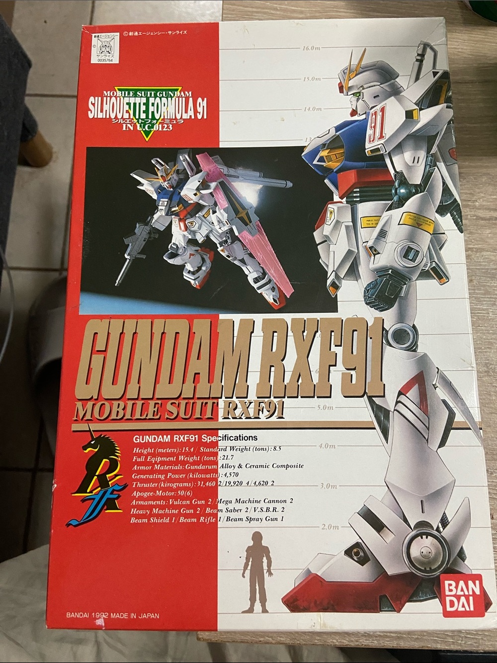 Vintage GUNDAM RXF91 RX F91 1:100 BANDAI Model Kit